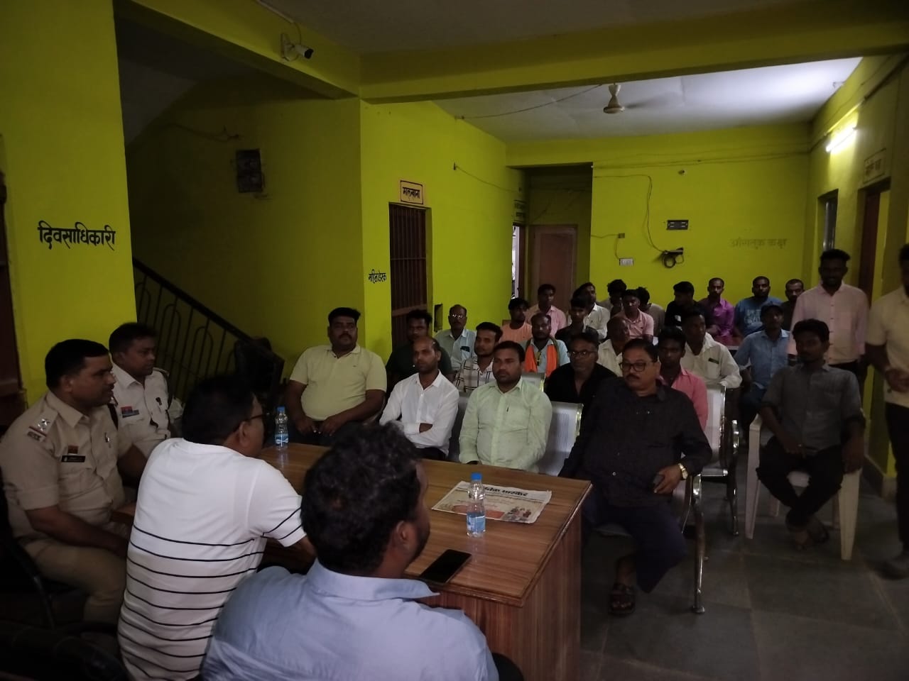 बिलाईगढ़ थाना परिसर में शांति समिति की बैठक सम्पन्न…