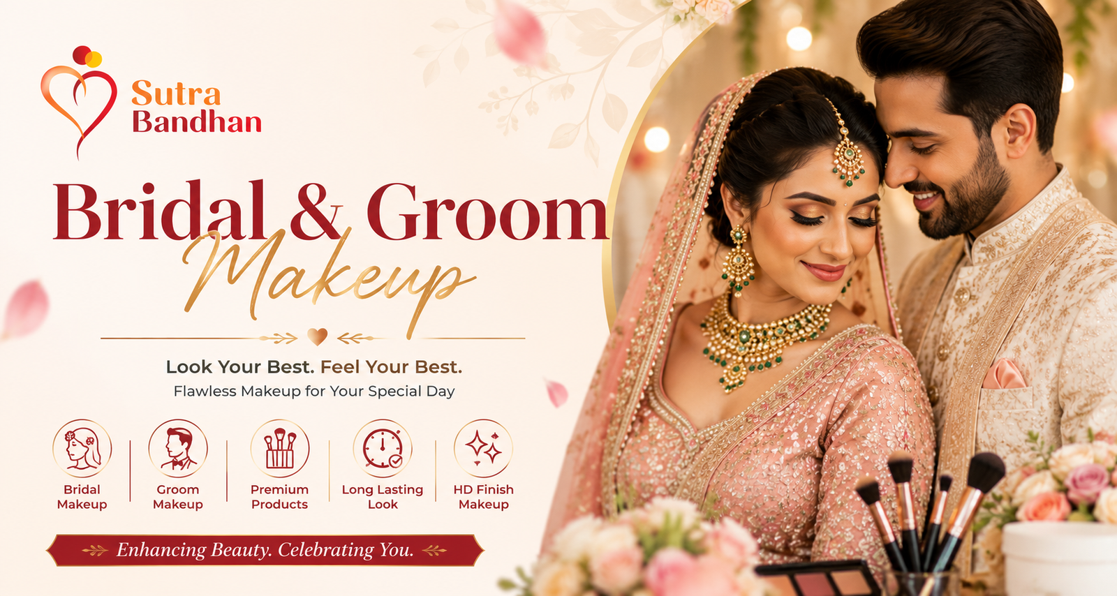 bridal & groom makeup